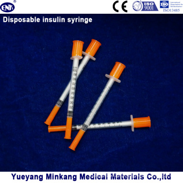 Jeringas de insulina desechables de 1cc Jeringas de insulina de 0.5cc Jeringas de insulina 0.3cc (ENK-YDS-045)